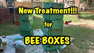 NEW Treatment for BEE BOXES  COPPER NAPHTHENATE  Gonna See How it Works [upl. by Hsepid]