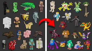 I Remade Every Mob into Video Game Characters in Minecraft [upl. by Almap]