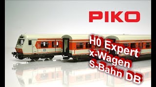 PIKO V073 H0 Expert xWagen SBahn DB 58500ff [upl. by Ennaxor565]