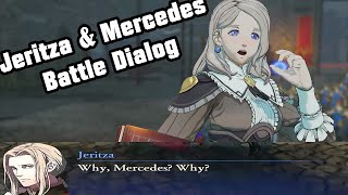 Fire Emblem Warriors Three Hopes  Jeritza VS Mercedes Unique battle dialog [upl. by Yrennalf]