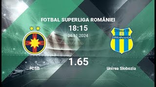 FCSB vs FC Unirea Slobozia  Superliga  24112024  COMENTARIU LIVE [upl. by Janis]