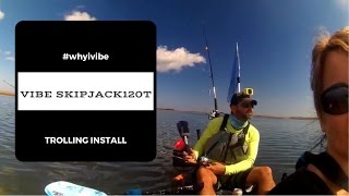 How I added a trolling motor to my Vibe kayak Skipjack 120T [upl. by Biamonte685]