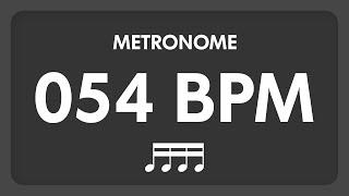 54 BPM  Metronome  16th Notes [upl. by Veta724]