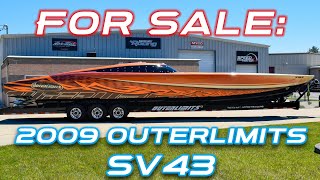 ACM FOR SALE 2009 Outerlimits SV43 quotKahunaquot [upl. by Orose]