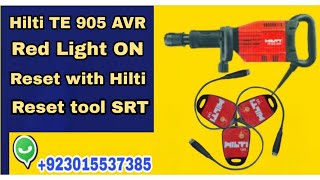 Hilti service reset tool Hilti TE 905 AVR Red Light on problem Reset with tool Hilti SRT [upl. by Presley313]