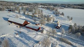 Del 1 Vinter flygning över Wiredaholm golf amp Konferens den 7 Januari 2024 med  9 grader [upl. by Karissa840]