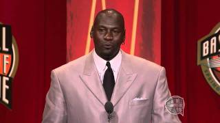 Michael Jordans Basketball Hall of Fame Enshrinement Speech [upl. by Barbur]