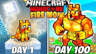 I Survived 100 DAYS as a FIRE WOLF in Minecraft Hardcore World Hindi  AB [upl. by Brebner567]