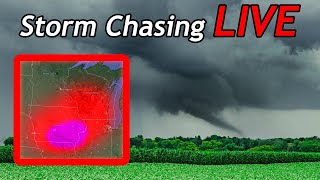 TORNADO CHASING IN THE MIDWEST Live Storm Chasing 52124 [upl. by Maxama]