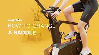 How to change a saddle on Wattbike Atom [upl. by Mairam]