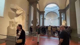 Exploring the Galleria dell’Accademia Home of Michelangelo’s David in FlorenceItaly [upl. by Eerihs]