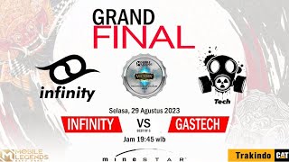 Grand Final   INFINITY vs GASTECH  Trakindo Technology MLBB 2023 [upl. by Ahsyek565]