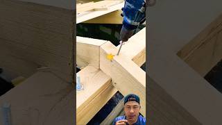 Wood House Building 🏘️ shorts woodworking projects remix [upl. by Nadirehs484]