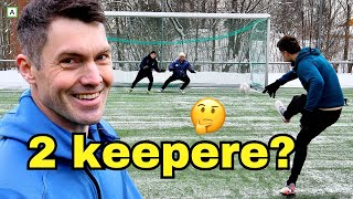 Fotballchallenge mot 2 keepere 😅 [upl. by Jack]