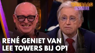 René geniet van Lee Towers bij Op1 Fenomenaal om naar hem te kijken  VANDAAG INSIDE [upl. by Jolda]