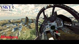 VR Flight with Harrier in VR SKY Fighter Jets 2024 [upl. by Salem]