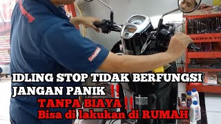 Cara mengatasi idling stop tidak berfungsi scoopy vario beat pcx honda [upl. by Wanids760]