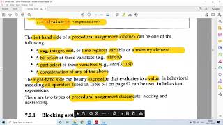 36 Verilog HDL  Procedural Assignments Blocking and Nonblocking assignments [upl. by Dita971]