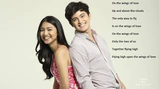 On The Wings of Love  OST with Lyrics  Soundtrack  JaDine [upl. by Eugirne389]