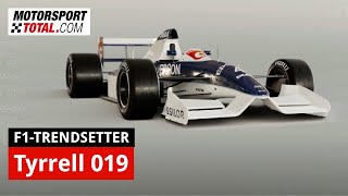 Formel1Legenden Der Tyrrell 019 als DesignTrendsetter für hohe Nasen [upl. by Llednahc342]