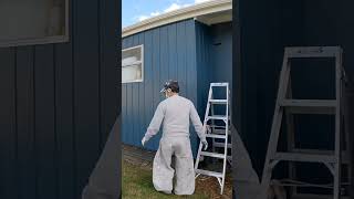 Renovation Repainting Second Paint finish Use a roller exteriorpainting [upl. by Shivers612]