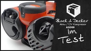 Black amp Decker ASI500 Akku 12V Kompressor Luftpumpe Automatik  im Test 2017  UNBOXING DEUTSCH [upl. by Mulligan149]