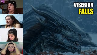 Reactors Reaction to The Night King Killing Daenerys Dragon Viserion  Game of Thrones 7x6 Reaction [upl. by Feldman595]