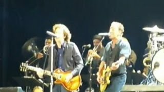 Bruce Springsteen Paul McCartney Cut Off on Tour 2012 Guitarist Calls Britain a Police State [upl. by Thalia46]