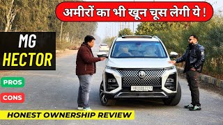 New MG Hector Facelift 2024  Ownership Review  MG Hector Pros And Cons [upl. by Kcirtapnaes]