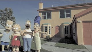 The Simpsons  The FORGOTTEN Real Life Cartoon TV House [upl. by Pfister791]