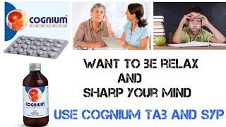 No Anxiety No Stress Use Cognium tab and syp for relax and sharp your mind [upl. by Ahsiadal840]