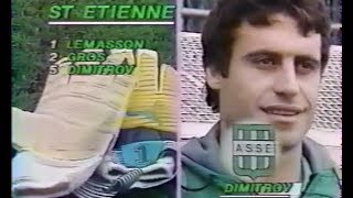 ASSE 10 PSG  4e journée de D1 19861987 [upl. by Halda]