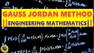 GAUSS JORDAN METHODENGINEERING MATHEMATICSSOLVED PROBLEM MATHSPEDIA [upl. by Elleinnod]