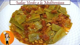 Judías Verdes a la Mediterránea  Receta de Cocina en Familia [upl. by Vena]