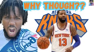 76ers Talk Why did Marcus Morris sign with the Knicks Im salty about it [upl. by Sitnik]