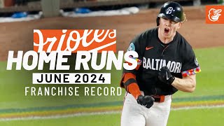 Os Hit Franchise Record Setting 60 Home Runs in June  Baltimore Orioles [upl. by Asilehs]