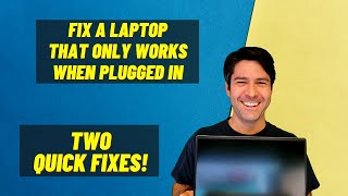 Laptop Only Works When Plugged In Two Quick Fixes [upl. by Herbert]