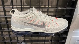 Nike Air VaporMax 2023 Flyknit Light SilverPicante RedAnthraciteSmoke Grey  SKU DV1678013 [upl. by Aseeram636]