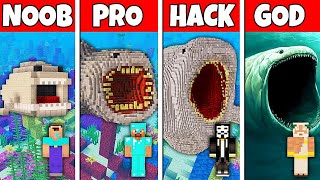 Minecraft Battle NOOB vs PRO vs HACKER vs GOD BLOOP STATUE BUILD CHALLENGE in Minecraft [upl. by Wylde942]