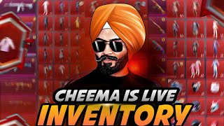 BEST INVENTORY OF LEGITS 💀 FREE UC TRICK  VIDEO BY CHEEMA IS LIVE [upl. by Zandra312]