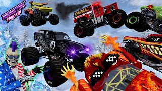 Monster Jam INSANE Racing Freestyle and High Speed Jumps 68  BeamNG Drive  Grave Digger [upl. by Amehsyt]