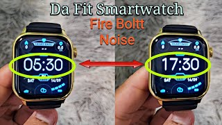 DaFit Smartwatch How To Change Time Format 12 Am Pm ↔️ 24 hours Da Fit Fire Boltt Noise etc [upl. by Utter880]