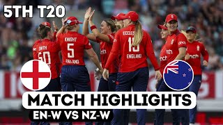 Full Highlight  England Women vs New Zealand Women 5th T20 Highlights 2024  ENW vs NZW T20 2024 [upl. by Ellener796]