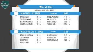 Wilberforce CC 1st Grade v Schofields  1st Grade [upl. by Winnie]