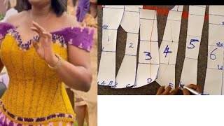 Detailed Tutorial How to Draft a Victorian Corset Pattern with Yoke Overbust Corset [upl. by Eimarej]