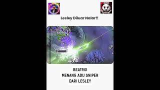 BEATRIX MENANG ADU SNIPER DARI LESLEY beatrix lesley trending shorts shortvideo short fyp [upl. by Layman]