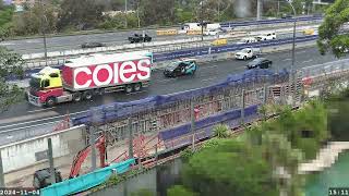 Warringah Freeway Upgrade time lapse  Monday 04 November 2024 [upl. by Madison]