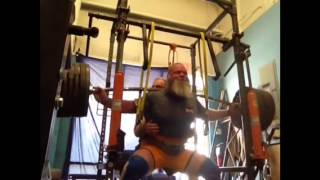 EliteFTS lifter Jo Jordan  squat training in briefs w commentary [upl. by Bekha]