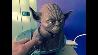 Yoda Sculpted in Monster Clay Timelaps [upl. by Nylimaj49]