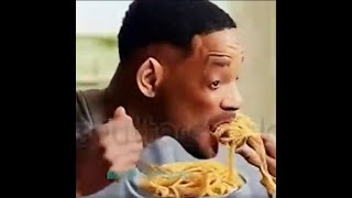 AI Will Smith eating spaghetti pasta AI footage and audio [upl. by Yecniuq]